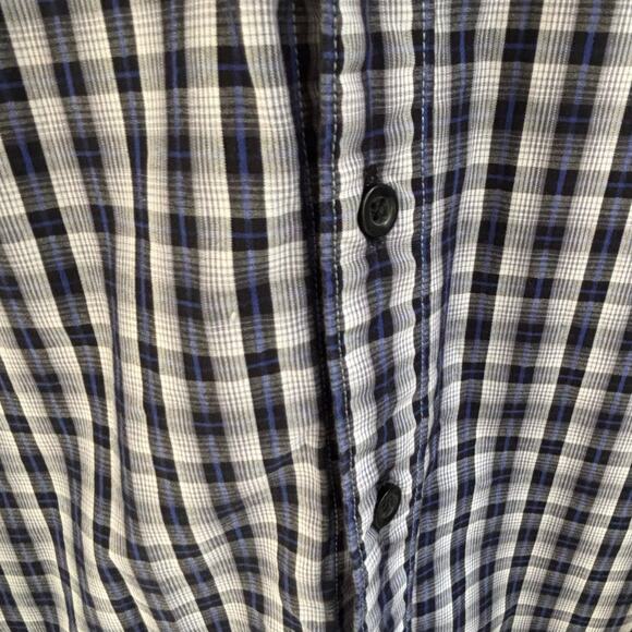 Robert Graham Men's M Checkered Plaid Button Up Contrasting Cuffs Casual - Picture 6 of 10